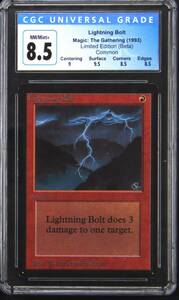 1993 Lightning BOlt Common Magic: The Gathering Card CGC 8.5 海外 即決