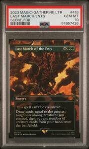 MTG Last March of the Ents Lord of the Rings: Tales of Middle-earth Foil PSA10 海外 即決