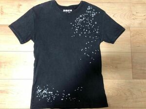 Vintage Ryuugi Assaku （流儀圧搾）brand t-shirt men S embroidered cherry blossoms 海外 即決