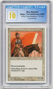 Graded Shu General CGC 10 PRISTINE Portal Three Kingdoms P3K English 1999 MTG! 海外 即決