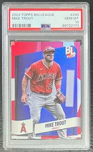 2024 Topps Big League #290 MIKE TROUT Red Super Rare Los Angeles ANGELS *POP 1*! 海外 即決