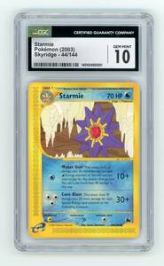 Starmie ポケモン (2003) Skyridge #44/144 CGC 10 GEM MINT POP 19 海外 即決