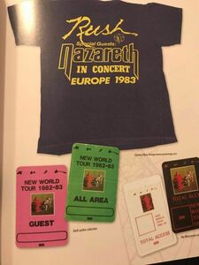 Vintage 1983 RUSH NAZARETH European TOUR SHIRT Sz L SIGNALS Billy Rankin 1980s 海外 即決