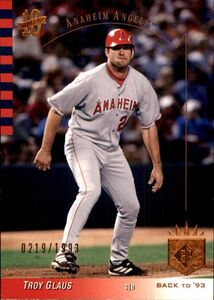 2003 SP Authentic #124 Troy Glaus SERIAL #219/1993 CALIFORNIA ANGELS 海外 即決