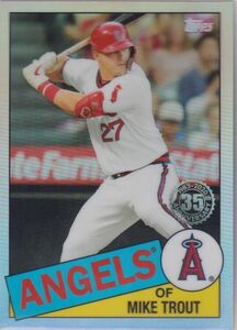 MIKE TROUT ANGELS 1985 VARIATION REFRACTOR #85TC-1 SP 2020 TOPPS CHROME 海外 即決