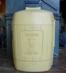 VTG COLEMAN 220 228 275 LANTERN CLAM SHELL YELLOW GOLD CARRY STORAGE CASE 海外 即決