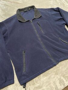 Eddie Bauer Men's Zip Up Fleece Jacket Blue Colored Size XL 海外 即決