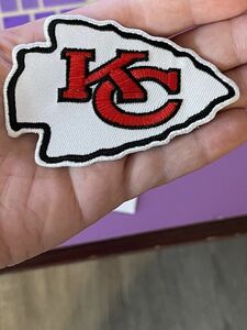 Kansas City Chiefs Patch White Arrow 3.25 x 2.25 inch Iron On 海外 即決