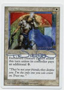 MTG Artist Proof AP Brainwash 5th Magic The Gathering Silver Signed Nielsen 海外 即決