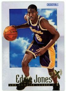 EDDIE JONES 1996-97 Skybox E-X2000 Credentials Insert 286/499 Los Angeles Lakers 海外 即決