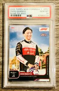 2022 Topps Now Formula F1 Road 2022 Guanyu Zhou RC ROOKIE CARD PSA 10 海外 即決