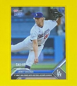 2023 Topps Now Baseball Emmet Sheehan CALL-UP Los Angeles Dodgers #486 SP 海外 即決