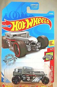 2019 Hot Wheels #117 HW Game Over 4/5 BONE SHAKER Gray Variant w/Black DD8 Spoke 海外 即決