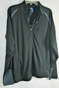 Reebok Men’s Running Jacket Full Zip Black Size Large 海外 即決