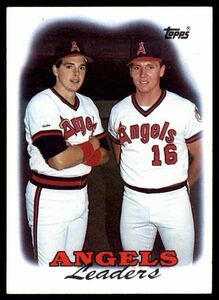 1988 Topps #381 Wally Joyner/Jack Howell TL Angels *2931 海外 即決