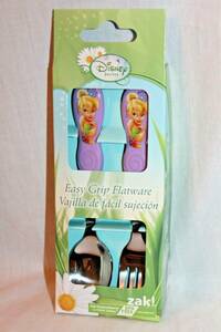 NEW DISNEY FAIRIES SET FORK AND SPOON ZAK 海外 即決