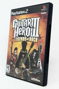 Guitar Hero III: Legends of Rock - PS2 - Music Simulation Game - W/ User Manual 海外 即決