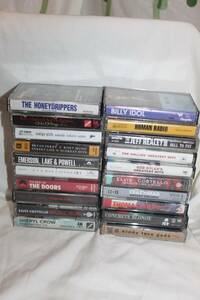 Lot of 20 Cassette Tapes Rock Honeydrippers Doors Elvis Costello Billy Idol 海外 即決