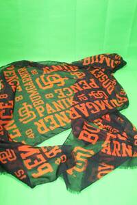 MLB San Francisco Giants Baseball silk Scarf bumgarner panik pence (T5) 海外 即決