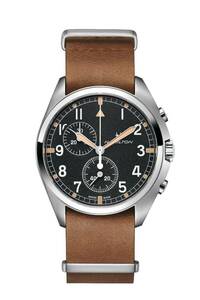 Hamilton Khaki Pilot Pioneer Chrono Quartz H76522531 100% Authentic 海外 即決