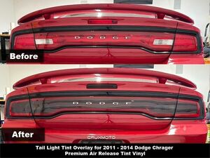 Crux Motorsports Tail Light tint for 2011 2014 Dodge Charger 海外 即決