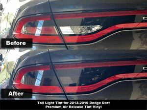 CRUX MOTORSPORTS TAIL LIGHT TINT FOR 2013 2016 DODGE DART 海外 即決