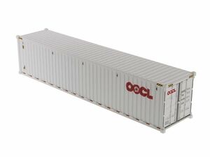 40' Dry Goods Sea Container - OOCL White 1:50 Scale - Diecast Masters - 91027B 海外 即決