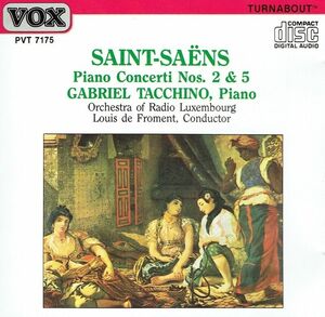 Gabriel Tacchino - Saint-Saens Piano Concerti Nos. 2 & 5 Vox/Turnabout CD 海外 即決