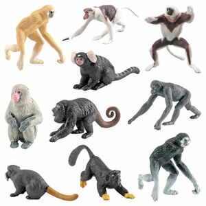 Monkey Toy Figurines Action Figures Jungle Animals Monkey Toy Set Animals Model 海外 即決