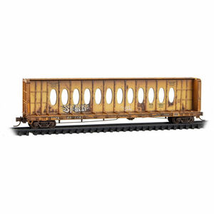 TTX 60' Centerbeam Flat Car Opera Windows Weathered MTL #053 45 021 N Scale 海外 即決