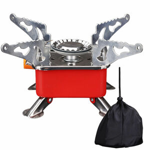 Camping Stove Foldable Windproof Portable Burner Backpacking Stove for Picnic 海外 即決