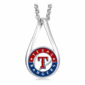 Texas Rangers Womens Sterling Silver Chain Necklace With Pendant D28 海外 即決