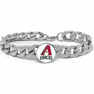 Arizona Diamondbacks Mens Stainless Wide Link Chain Bracelet Jewelry Gift D4 海外 即決