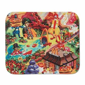 McDonalds McDonaldland Mousepad Mouse Pad Computer - Ronald McDonald Grimace NEW 海外 即決