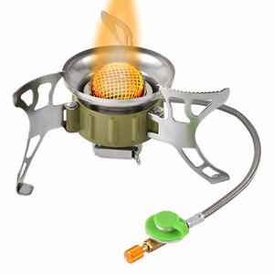 Propane Stove Strong Windproof Small Backpack Stoves Foldable Burner 1400-2900W 海外 即決