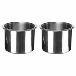 2x Stainless Steel Cup Drink Holders for Marine Boat Car Truck Camper RV 海外 即決