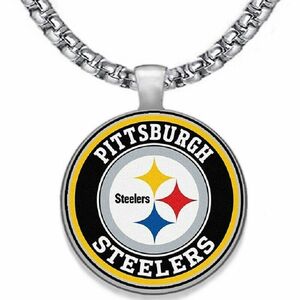 Pittsburgh Steelers Stainless 20" Chain Link Pendant Necklace D30 海外 即決
