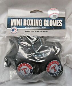 MLB Texas Rangers 4 Inch Mini Boxing Gloves for Mirror by Fremont Die 海外 即決