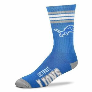 NWT Men's For Bare Feet NFL Detroit Lions Deuce Crew Socks L 10-13 海外 即決