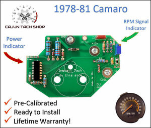 78-81 Camaro Tachometer Circuit Board - LIFETIME WARRANTY - NEW, with LED's 海外 即決