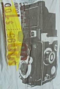 American Eagle Short Sleeve T-shirt Vintage Fit Medium Graffiti Camera 海外 即決