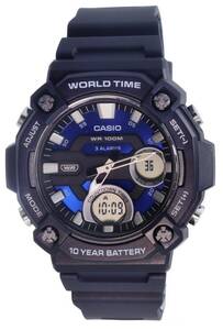 Casio AEQ120W-2A Men's Sport Analog & Digital Midnight Blue Watch 海外 即決