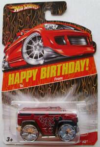 2008 Hot Wheels Happy Birthday Car Hummer H2 Red BLINGs 海外 即決