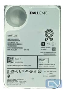 Dell 7KT9W 12TB SAS 12Gb/s 256MB EXOS X16 ST12000NM009G 3.5" HDD 海外 即決