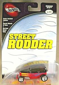 2002 Hot Wheels 100% Street Rodder Series 2/4 MIDNIGHT OTTO Red/Black Real Rider 海外 即決