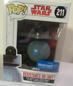 Resistance BB Unit Star Wars Funko Pop #211 Walmart Exclusive! NIB 海外 即決