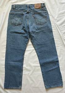 Levis 36x29 Red Tab 505 Vintage Medium Blue Wash USA Made Workwear Denim Jeans 海外 即決