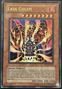 Yu-Gi-Oh! TCG - Lava Golem, Unlimited Ultra Rare, DR1-EN051 (Near Mint) 海外 即決