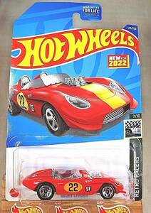 2022 Hot Wheels #123 Retro Racers 7/10 GLORY CHASER Red w/Chrome 5 Spoke Wheels 海外 即決