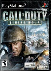 Call of Duty Finest Hour PlayStation 2 Factory Sealed New 海外 即決